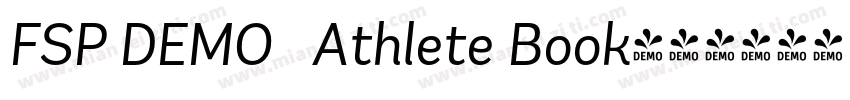 FSP DEMO   Athlete Book字体转换